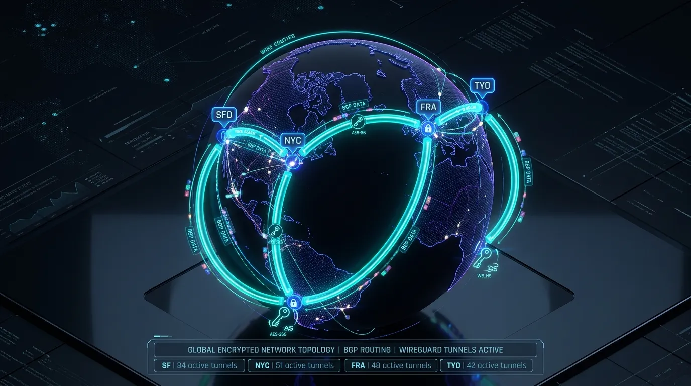Architecting a Global Overlay Mesh with WireGuard and Anycast BGP